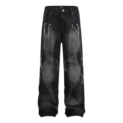 デニムパンツ ジーンズ メンズ アメリカン カジュアル ストリート ヴィンテージ ボトムス ストレート ワイド ブルー ブラック デニムパンツ ジーンズ メンズ アメリカン カジュアル ストリート ヴィンテージ ボトムス ストレート ワイド ブルー ブラック