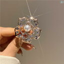 ブローチ レディース ベルト コート シャツ スカーフ バックル 花 シルバー フラワー