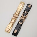 ベルト レディース おしゃれ レトロ 彫刻 バックル ワイド 弾性 ウエストマーク バンド アクセサリー ゴールド ブラック ブラウン