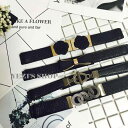 ベルト レディース おしゃれ リング 弾性 スリムフィット ウエストマーク バンド 彫刻 装飾 スカート 黒
