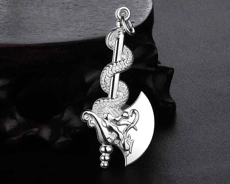 ネックレス メンズ ジュエリー エスニック アクセサリー ペンダント キーホルダー 斧 アックス ギフト ..