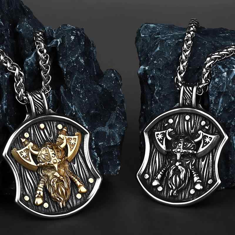 ネックレス メンズ ジュエリー エスニック アクセサリー ペンダント キーホルダー バイキング ケルト チタン アメリカン ファッション ゴールド シルバー