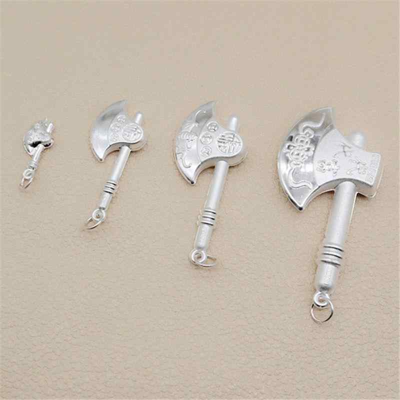 ネックレス メンズ レディース ジュエリー エスニック アクセサリー ペンダント キーホルダー 斧 アックス ギフト シルバー