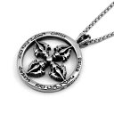 ネックレス メンズ レディース カップル アクセサリー レトロ クロス ペンダント ヒップホップ 韓国 シルバー