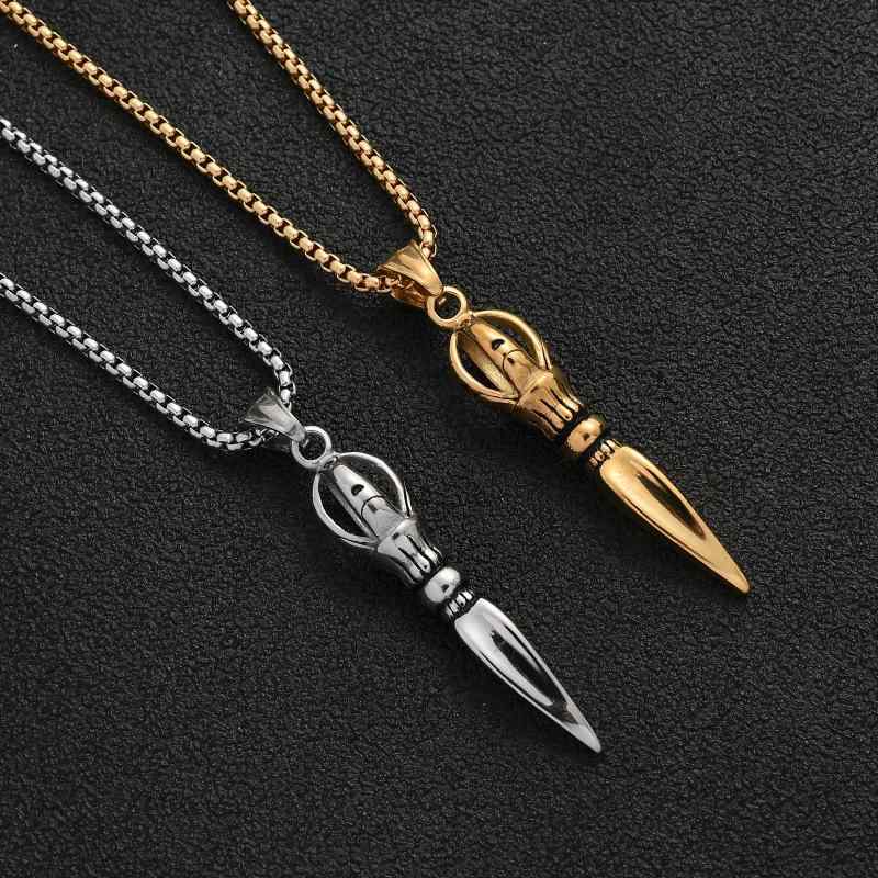 ネックレス メンズ レディース カップル アクセサリー ペンダント お守り ジュエリー シルバー ゴールド