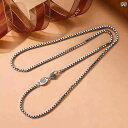 ネックレス メンズ レディース カップル アクセサリー ペンダント ジュエリー ボックスチェーン シルバー