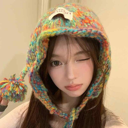 バブーシュカ 三角巾 ヘアバンド レディース アクセサリー かわいい 韓国 ファッション ニット 暖かい ウール 秋冬 カラフル グレー バブーシュカ 三角巾 ヘアバンド レディース アクセサリー かわいい 韓国 ファッション ニット 暖かい ウール 秋冬 カラフル グレー