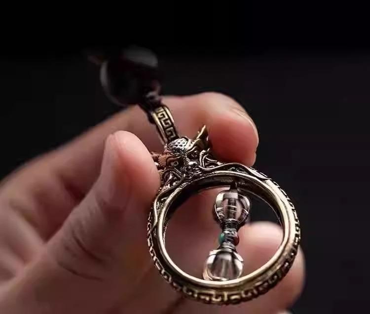 ネックレス メンズ レディース アクセサリー 回転可能 ペンダント ファッション ジュエリー レトロ シルバー