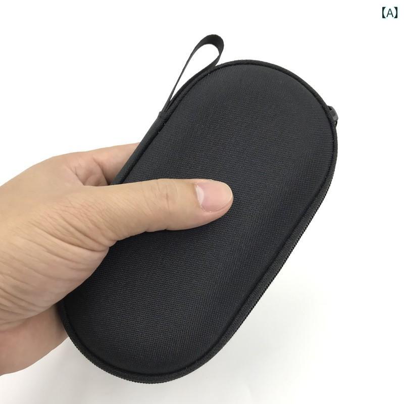 ガジェットポーチ イヤホン ヘッドホンケース ポーチ 充電器 充電ケーブル 収納 小物入れ 保護カバー ハードケース ボックス ラウンド シンプル 防塵 ブラック ゴールド grams-shop-11435151 Grams楽天市場店 サンプル画像2
