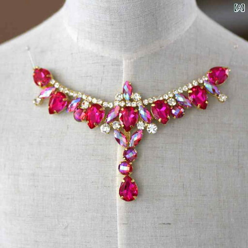 ネックレス ペンダント レディース アクセサリー カラフル ラインストーン レッド グリーン シルバー ネックレス ペンダント レディース アクセサリー カラフル ラインストーン レッド グリーン シルバー
