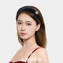 カチューシャ キラキラ ヘアアクセサリー ヘッドバンド レディース フレンチ レトロ ベルベット スポンジ ブラック
