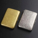 シガレットケース 煙草入れ タバコ 収納 おしゃれ レトロ メンズ ポータブル 超薄型 レトロ 金属 ボックス シルバー ゴールド