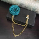 ブローチ アクセサリー 花 ピンブローチ おしゃれ メンズ レディース カップル スーツ 結婚式 コサージュ レッド ターコイズ ローズ