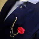 ブローチ アクセサリー 花 ピンブローチ おしゃれ メンズ レディース カップル レトロ タッセル コート セーター 結婚式 コサージュ レッド ピンク バラ
