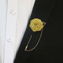ブローチ アクセサリー 花 ピンブローチ おしゃれ レディース 襟 スーツ シャツ コサージュ イエロー レッド バラ