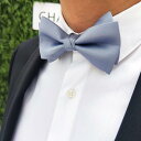 ハイドパーク 蝶ネクタイ 結婚式 ブライダル 新郎 ウェディング スモーキーブルー レトロ イギリス風 メンズ用 首飾り