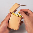 シガレットケース 煙草入れ タバコ 収納 おしゃれ メンズ ボックス 牛革 中国風 レトロ ブラウン ベージュ
