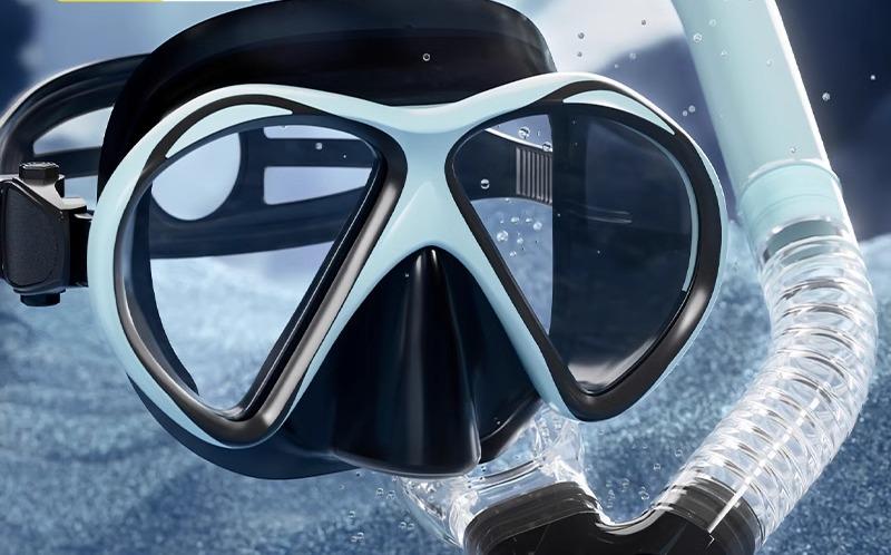 シュノーケル マスク 水中眼鏡 シュノーケリング 海水浴 川遊び ダイビング 一体型 器具 呼吸 チューブ..