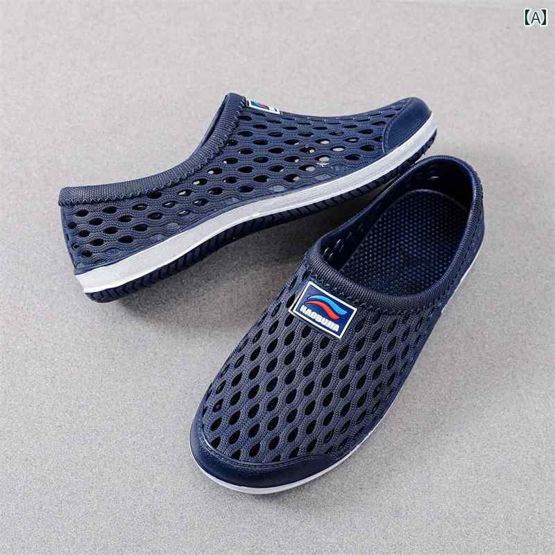 靴 メンズ サンダル 滑り止め グリップ 通気性 アウトドア レジャー スポーツ 海 岩場 ビーチ ブルー グレー