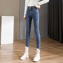裏起毛 厚手 デニム パンツ レディース 冬 超ハイウエスト あったか 裏フリース スキニー レギンス