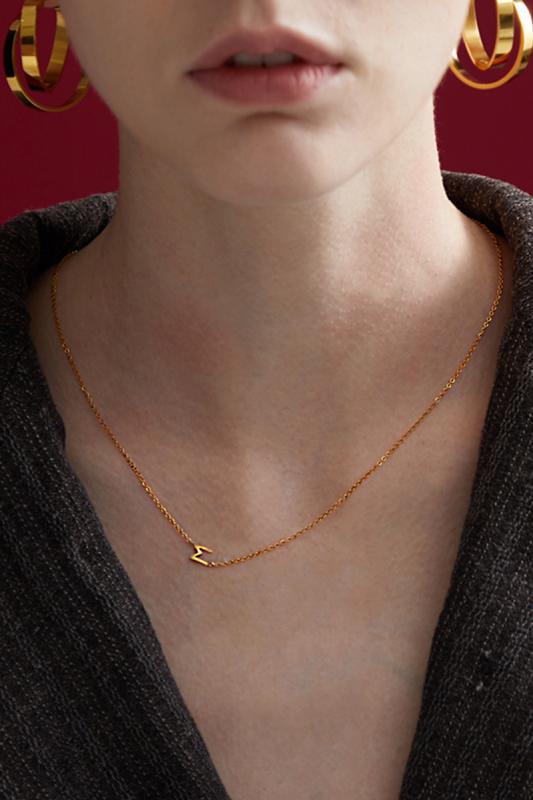 ネックレス チタン鋼 H字型 チェーン レディース レディース用 ミニマル