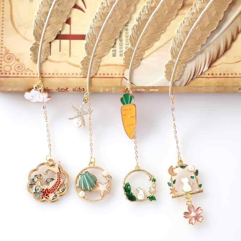 しおり 金属 おしゃれ ブックマーク 男の子 女の子 卒業 ギフト クラシック 古典的 中国風 日用品雑貨 文具 読書 ブックホルダー