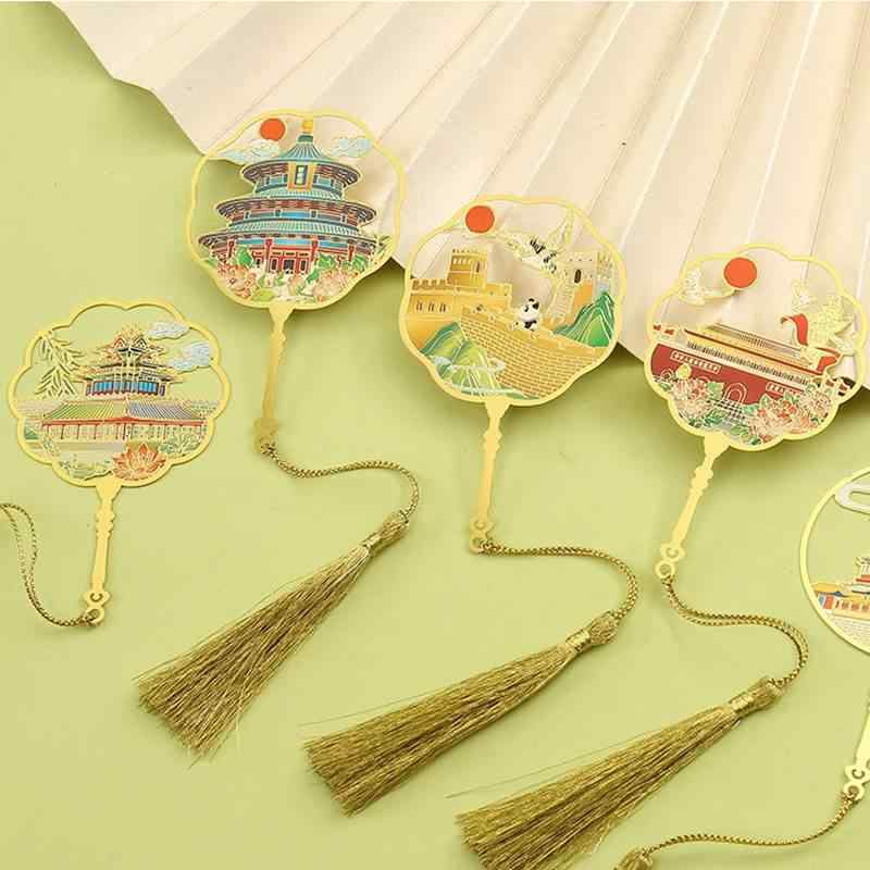 しおり 金属 おしゃれ ブックマーク 古典的 中国風 ギフト 日用品雑貨 文具 読書 ブックホルダー