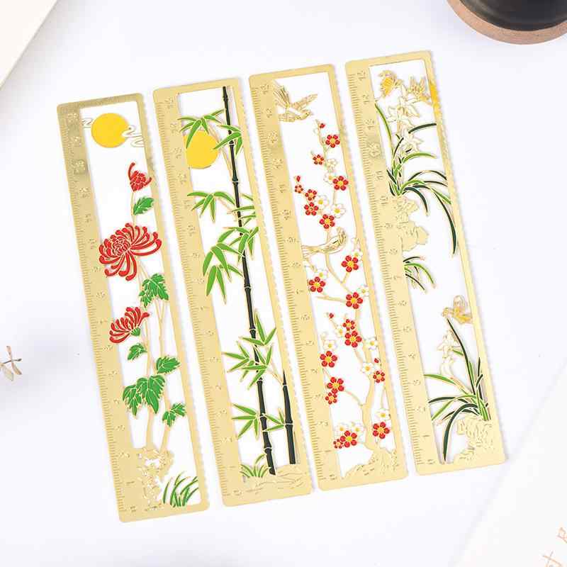 しおり 金属 おしゃれ ブックマーク 定規 ギフト 古典的 中国風 日用品雑貨 文具 読書 ブックホルダー