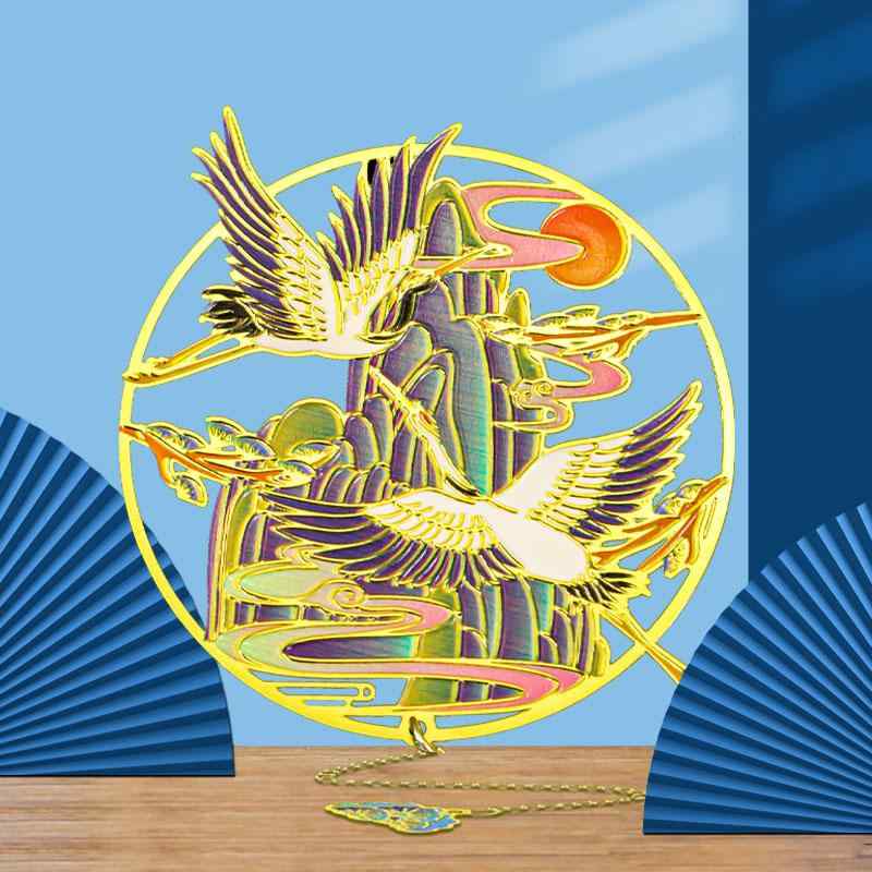 しおり 金属 おしゃれ ブックマーク ギフト 古典的 中国風 日用品雑貨 文具 読書 ブックホルダー