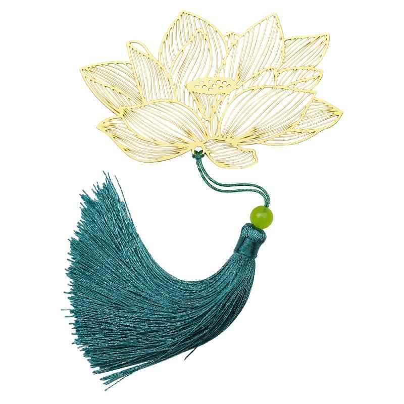 しおり 金属 おしゃれ ブックマーク 真鍮 メタル レトロ 中国風 学生 ゴールド イチョウ クローバー