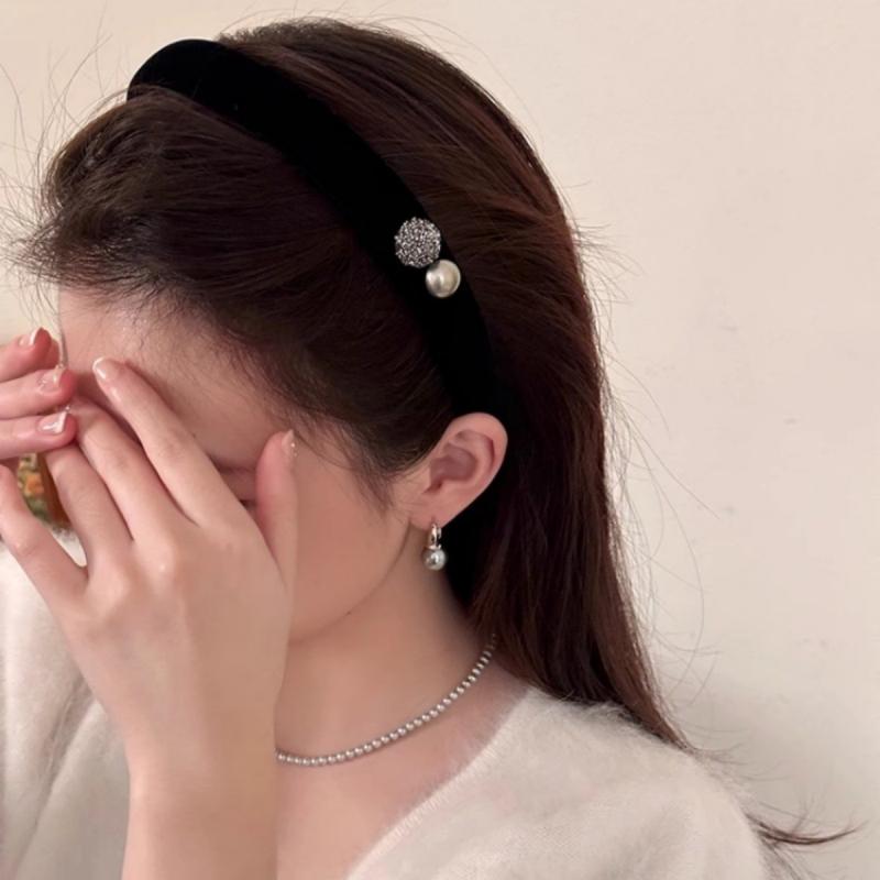 Amazon.co.jp: カチューシャ パレススタイルパールヘアバンド