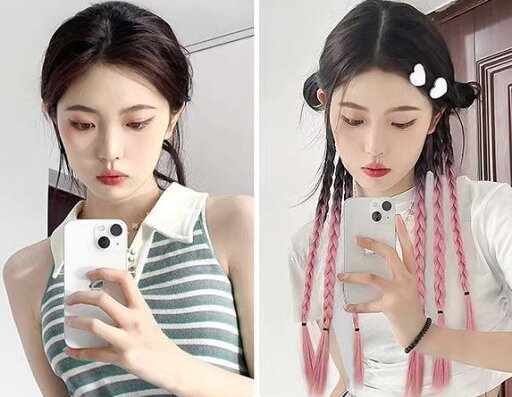 ウィッグ ポニーテール つけ毛 ボクシング 三つ編み かつら レディース キッズ 女の子 クール ナチュラル グラデーション ツイスト ロング ピンク 青 グレー ウィッグ ポニーテール つけ毛 ボクシング 三つ編み かつら レディース キッズ 女の子 クール ナチュラル グラデーション ツイスト ロング ピンク 青 グレー