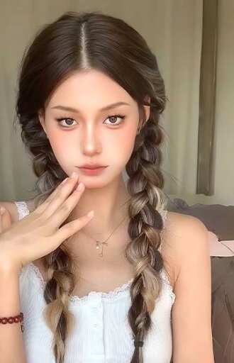 ウィッグ ポニーテール つけ毛 三つ編み レディース アメリカン ハイライト ツイスト 茶 白 ピンク ウィッグ ポニーテール つけ毛 三つ編み レディース アメリカン ハイライト ツイスト 茶 白 ピンク