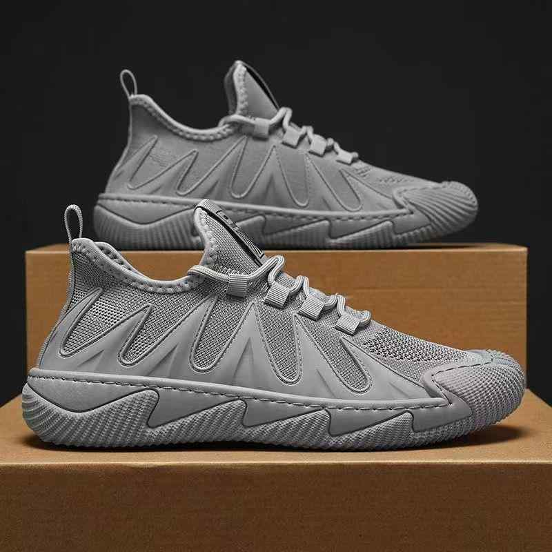 スニーカー 靴 カジュアル シューズ メンズ 夏 通気性 メッシュ アウトドア レジャー スポーツ ランニング グリーン グレー ブラック