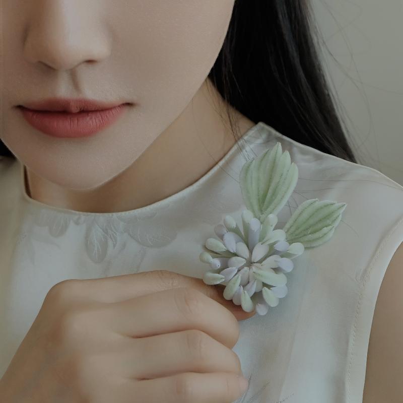 ブローチ 頭飾り おしゃれ ピン メンズ レディース カップル ビロード アクセサリー パール フラワー