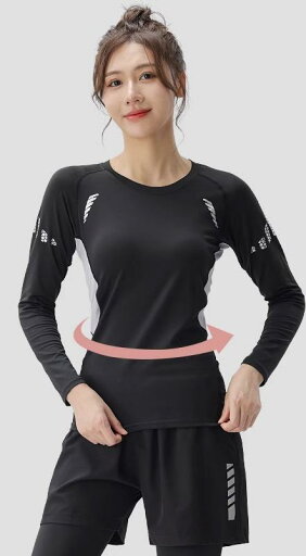 ピラティス ウェア 長袖 ヨガ スポーツウェア トレーニング フィットネス パンツ レディース ランニング タイト 秋冬 黒 ピラティス ウェア 長袖 ヨガ スポーツウェア トレーニング フィットネス パンツ レディース ランニング タイト 秋冬 黒