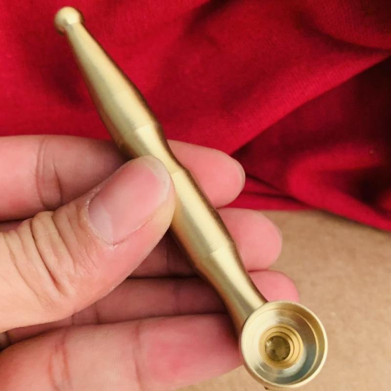 キセル 煙管 パイプ タバコ 喫煙 レトロ ノスタルジック 真鍮 ストレート ドライ フィルター ロッド ゴ..