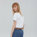 綿 半袖 Tシャツ レディース 薄手 夏物 トップス コットン フェイスプリント