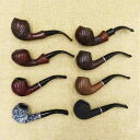 キセル 煙管 パイプ ポット タバコ 喫煙 レトロ ノスタルジック 湾曲 ドライ フィルター ブラック ブラウン キャメル