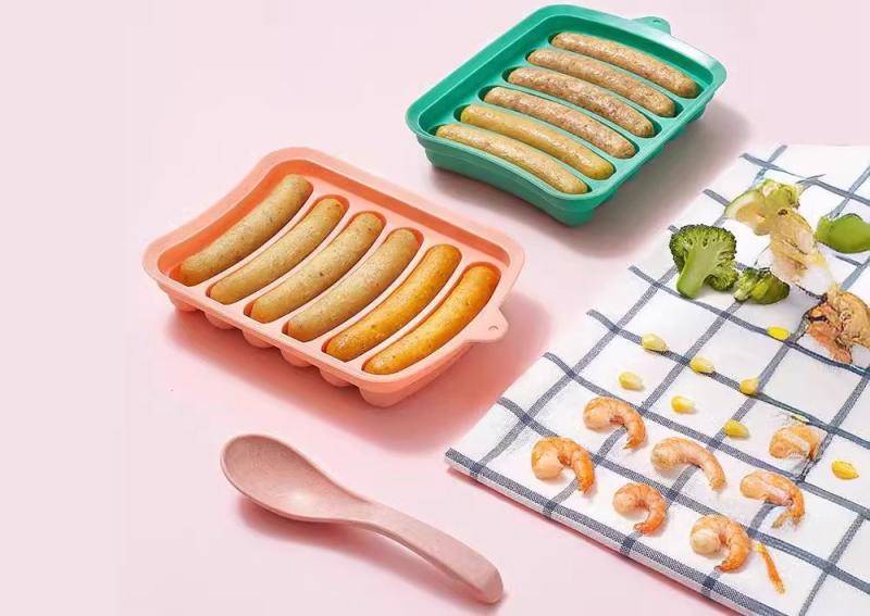 シリコン 型 蒸しパン ベビーフード ソーセージ サプリメント ケーキ 家庭用 ベーキング 製菓器具 ピン..