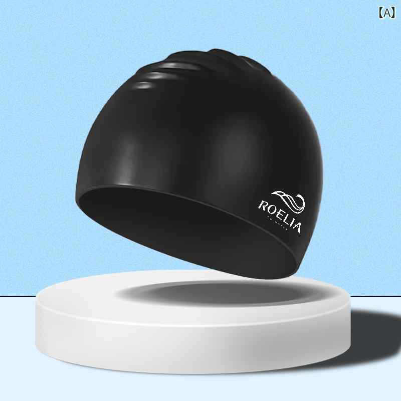 スイムキャップ 大人 水泳帽 メンズ レディース 夏 ロングヘア シリコン 防水 水泳 ブラック ホワイト ブルー