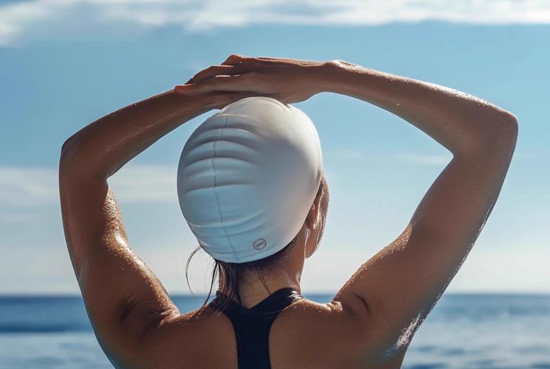 スイムキャップ 大人 水泳帽 メンズ レディース 夏 ゴーグル ロングヘア 耳カバ― 防水 水泳 ホワイト ブラック 水色