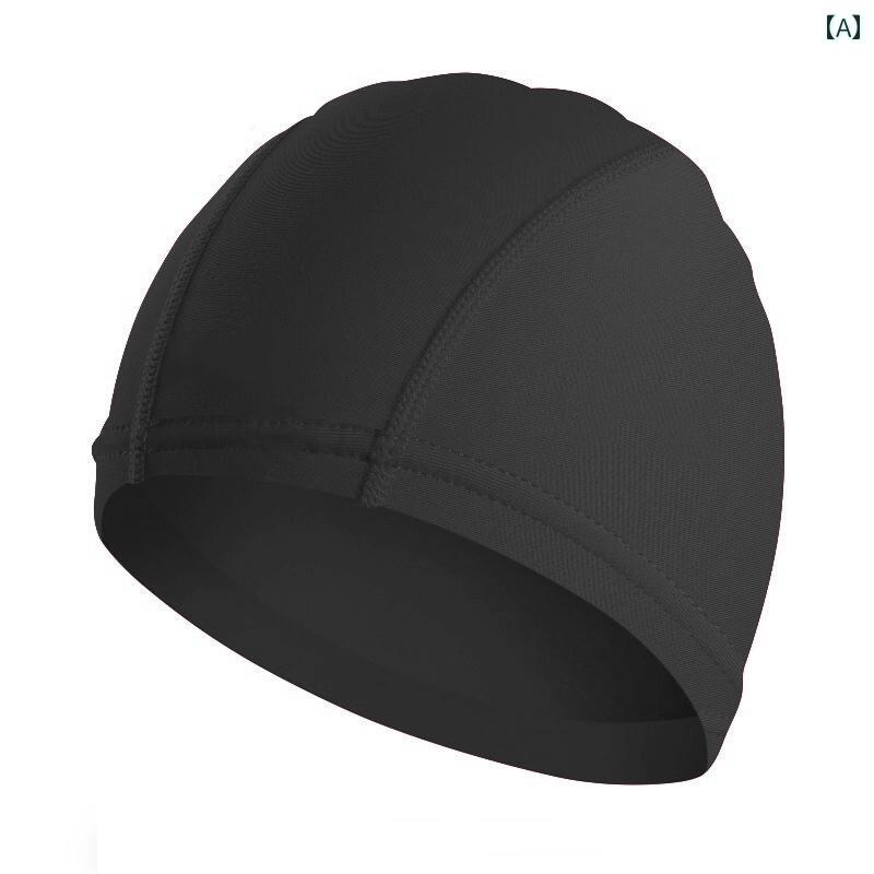 スイムキャップ 大人 水泳帽 メンズ レディース 夏 ロングヘア 通気性 キャンバス 水泳 ブラック ネイビー ピンク