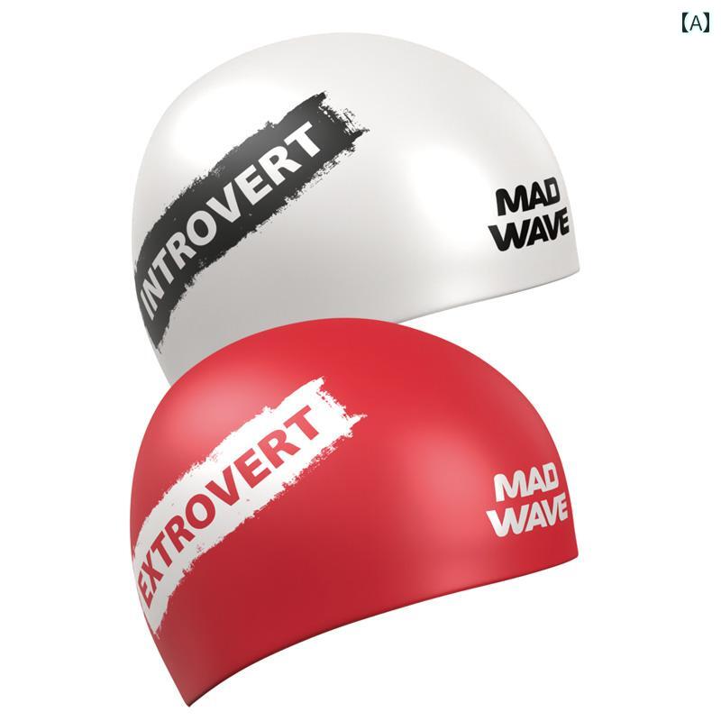 スイムキャップ 大人 水泳帽 メンズ レディース 夏 大きいサイズ 防水 シリコン 水泳 ホワイト レッド イエロー