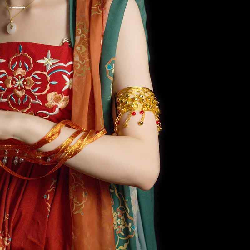 アームレット バングル 腕輪 ブレスレット 二の腕 アクセサリー オープン レトロ ジュエリー ゴールド