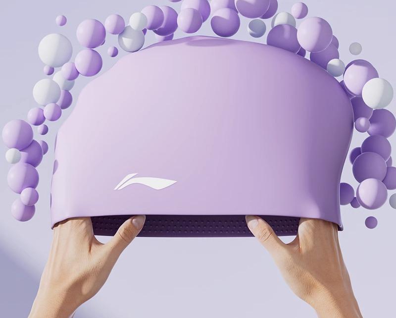 スイムキャップ 大人 水泳帽 レディース 夏 ロングヘア 大きいサイズ 防水 シリコン 水泳 パープル ブラック グレー