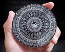 コンパス 方位磁石 八 卦 ルーレット 指先 スピナー 太極拳 おもちゃ 回転 減圧 コンパクト ブラック