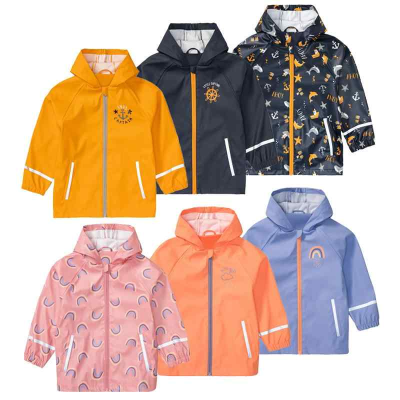 レインコート キッズ カッパ 男の子 女の子 子供 幼稚園 小学生 アウトドア 汚れ防止 イエロー ネイビー ピンク