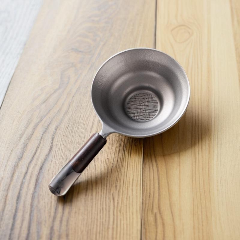 茶こし器 茶器 茶葉 茶漉し 茶道具 ティーフィルター 純チタン コーヒー お茶 調理器具 キッチン用品 金属製 茶道 濾し器 シルバー