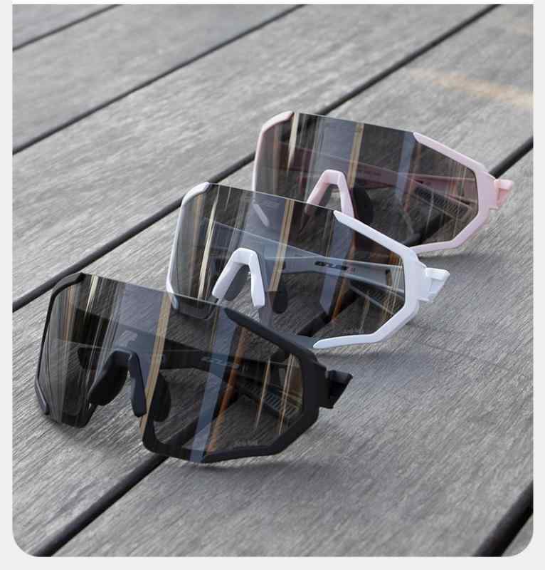 ゴーグル 自転車 サイクル スポーツ サングラス 防風 防塵 ロードバイク マウンテンバイク ホワイト ブ..